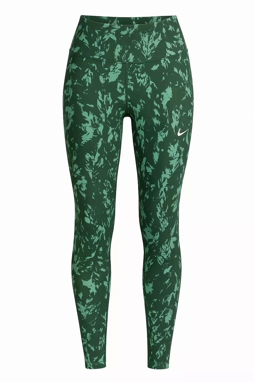 plant/Nike One Dri Fit 7/8 Women’s Size Small Green Floral Leggings-0