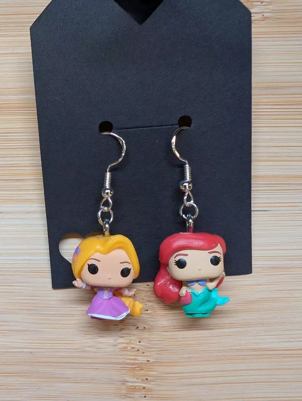 plant/Rapunzel and Ariel earrings 💎 925s ear wires-0