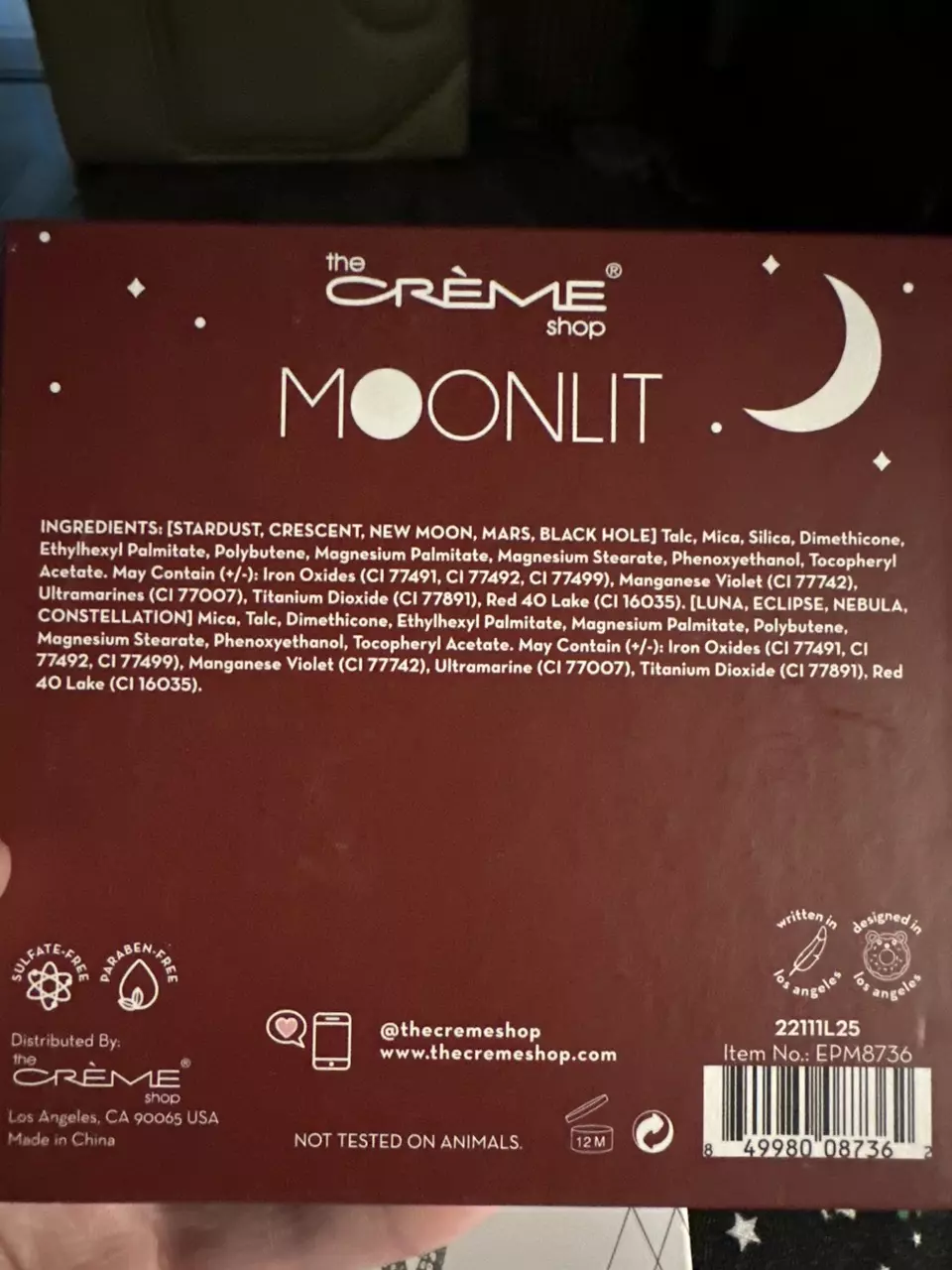 plant/The Crème Shop Moonlit Palette • 9 Shades • New-1