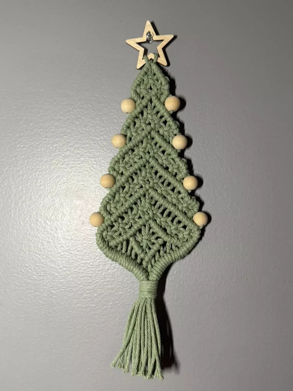 plant/Sage Green Christmas Tree Macrame-0