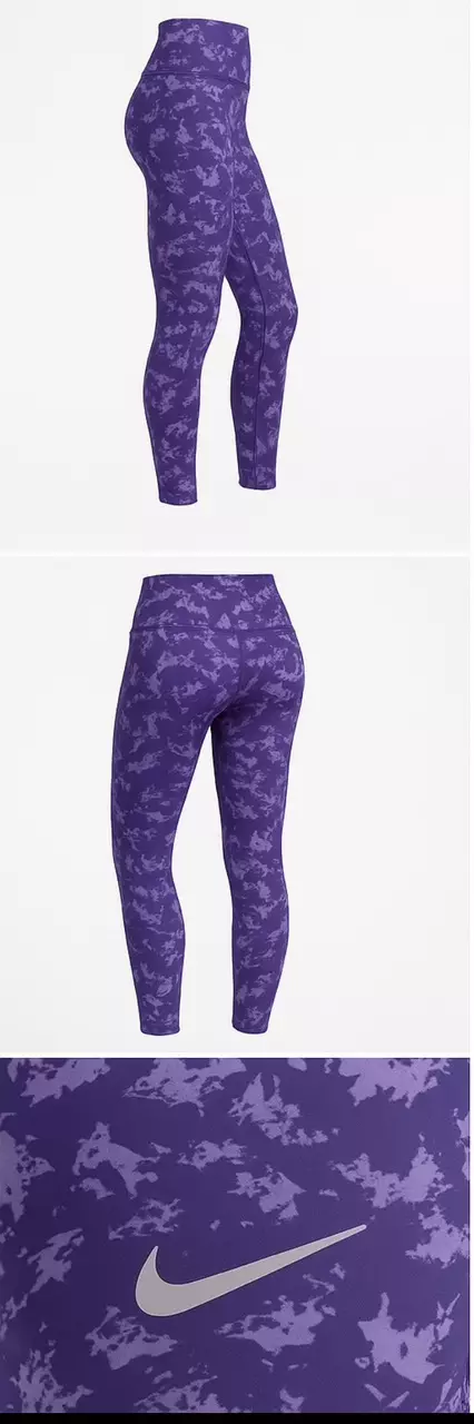 plant/Nike One Dri Fit Womens Size Small Purple 7/8 leggings-0