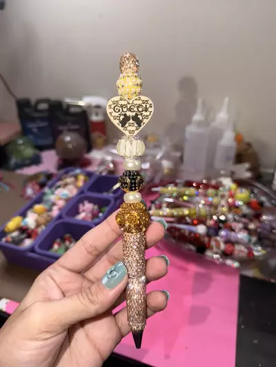 plant/All bling designer pen with extension ❤️-0-thumbnail
