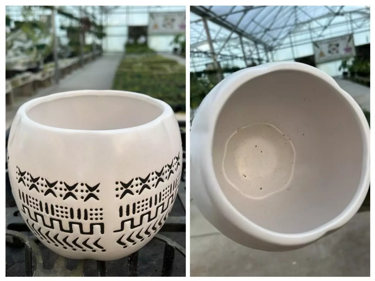 plant/White Decorative Planter Pot-0
