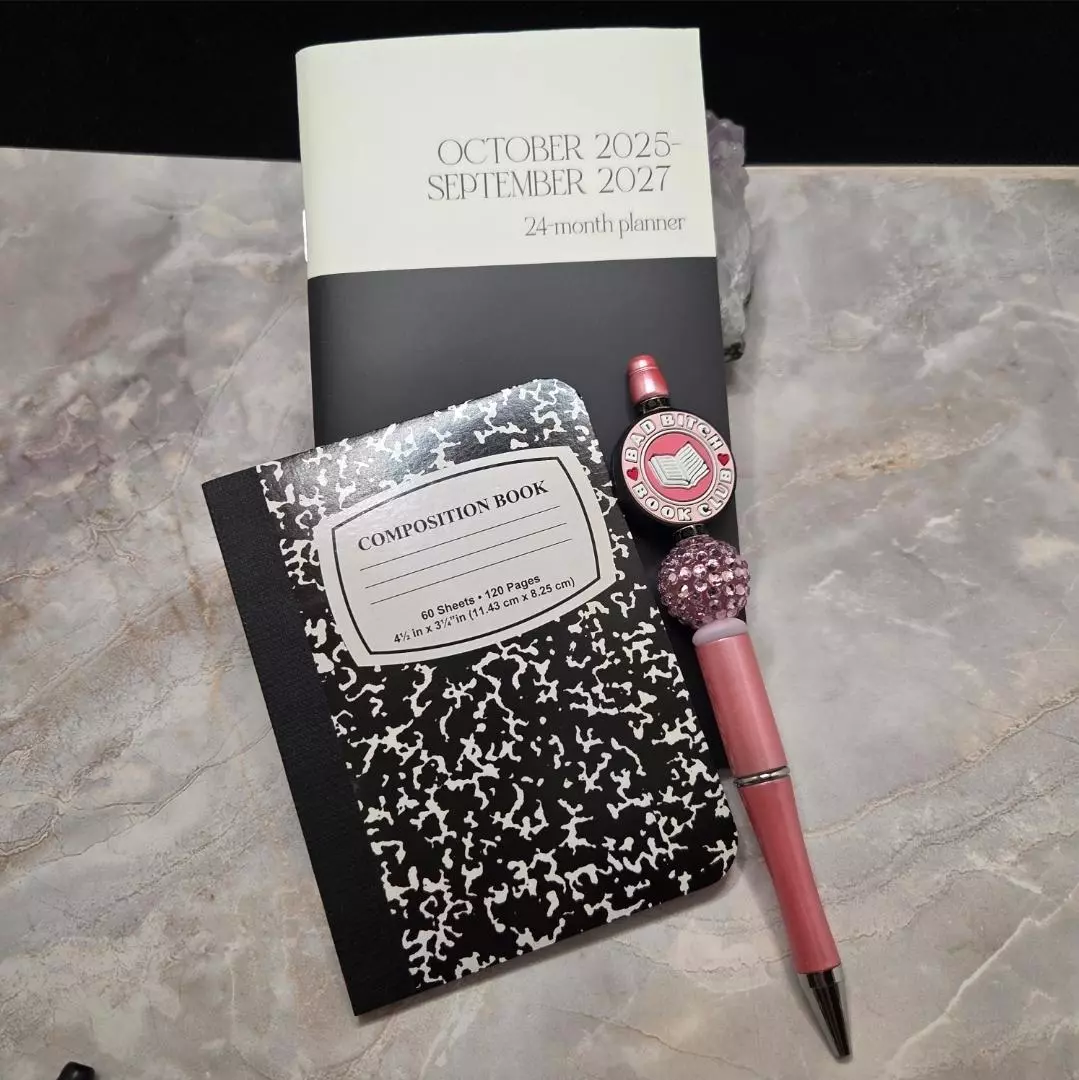 plant/Bad Bitch Book Club Beaded Pen & Planner Set-1