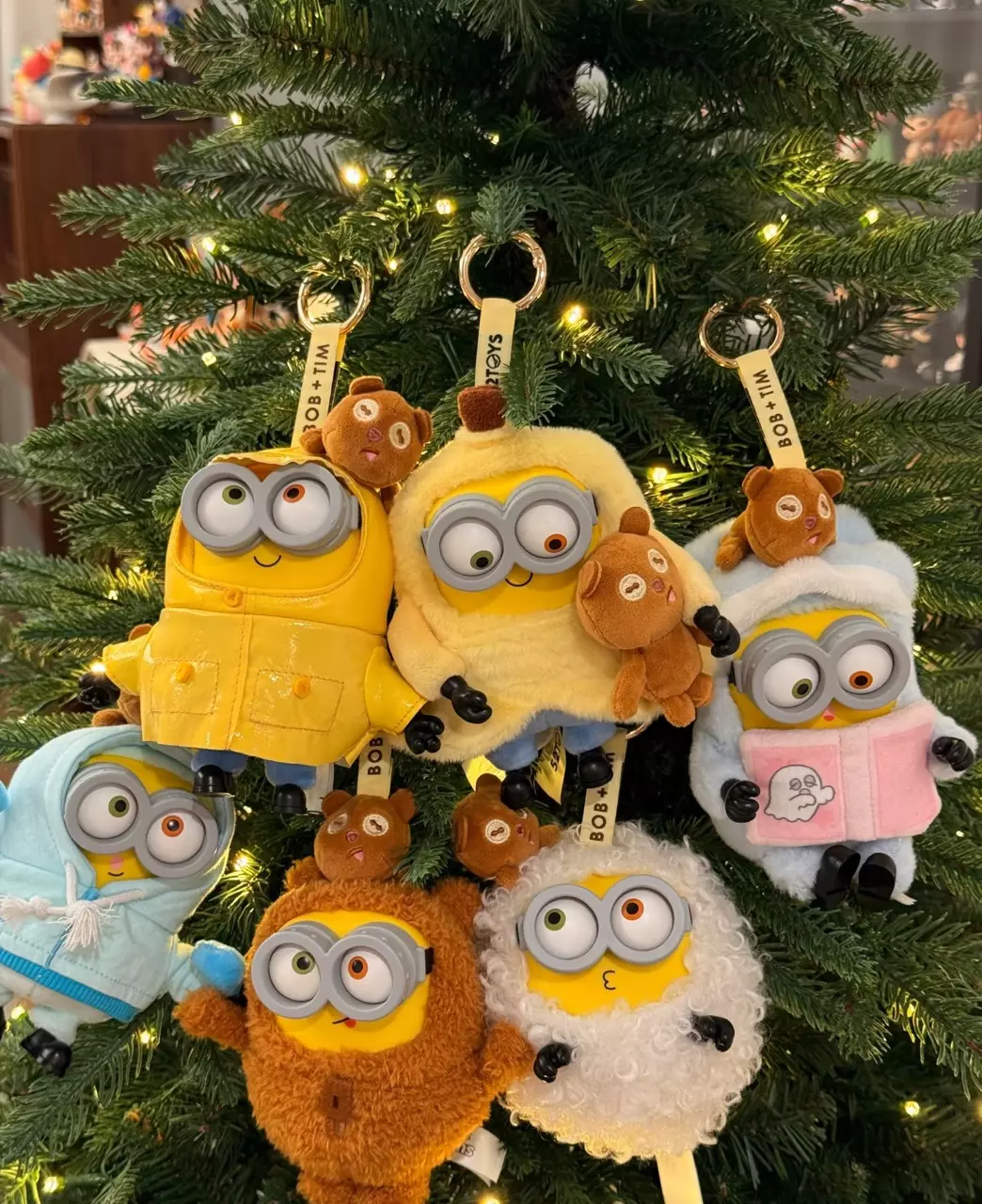 plant/52TOYS Bob & Tim Minions Friends Together Blind Box Vinyl Plush Keychain Trendy-0