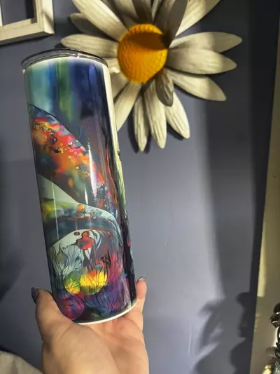 plant/Dolphin 20oz stainless steel double walled  sublimated tumbler.-6-thumbnail