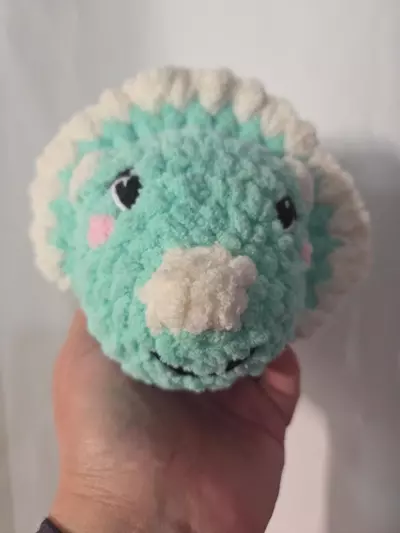 plant/Triserepus Dino Handmade Crochet plushie-2-thumbnail