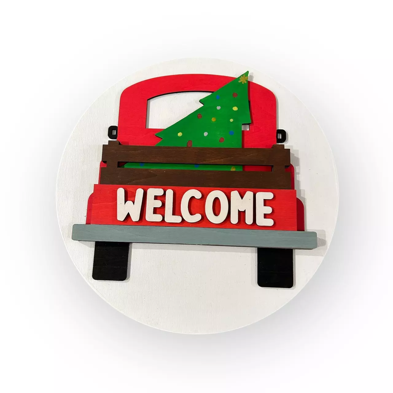 plant/Red Truck Interchangeable Door Hanger/sign-1
