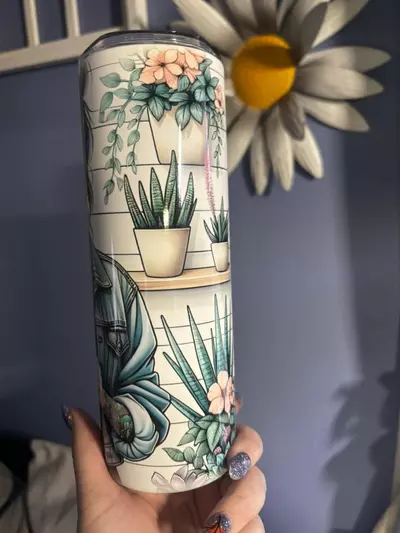 plant/Plant Lady 20oz stainless steel double walled  sublimated tumbler.-6-thumbnail