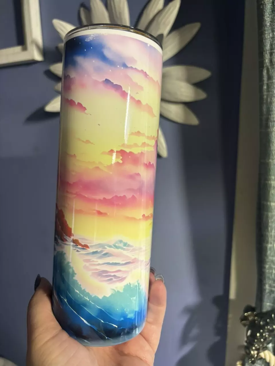 plant/Lighthouse 20oz stainless steel double walled  sublimated tumbler.-6