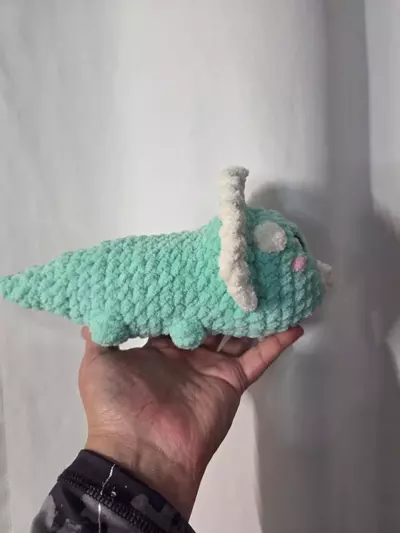 plant/Triserepus Dino Handmade Crochet plushie-1-thumbnail