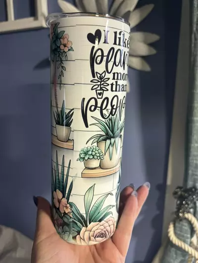 plant/Plant Lady 20oz stainless steel double walled  sublimated tumbler.-4-thumbnail