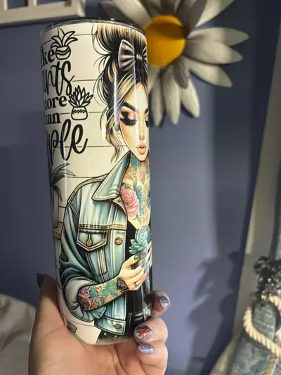 plant/Plant Lady 20oz stainless steel double walled  sublimated tumbler.-2-thumbnail