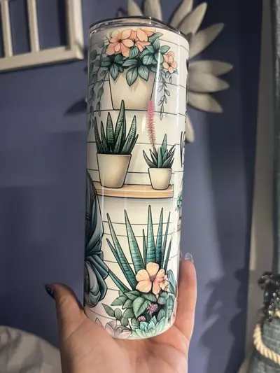 plant/Plant Lady 20oz stainless steel double walled  sublimated tumbler.-5-thumbnail