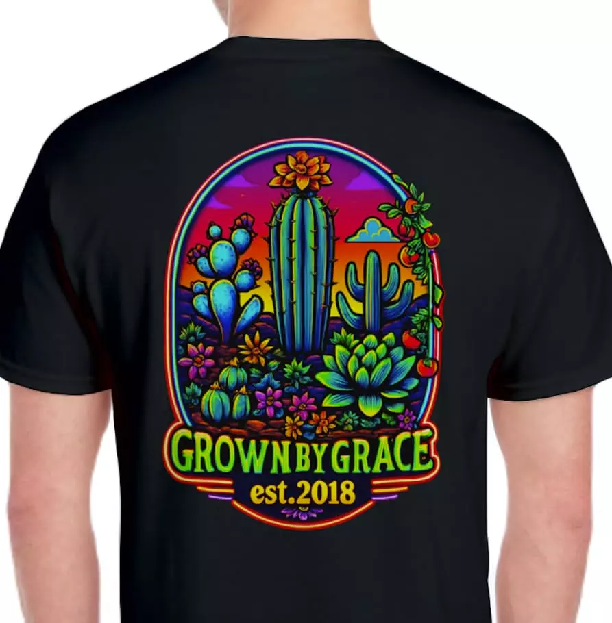 plant/Grown By Grace T-Shirt (Logo 1)-0
