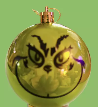 plant/New handmade Grinch shatterproof 3“ ornament-1-thumbnail