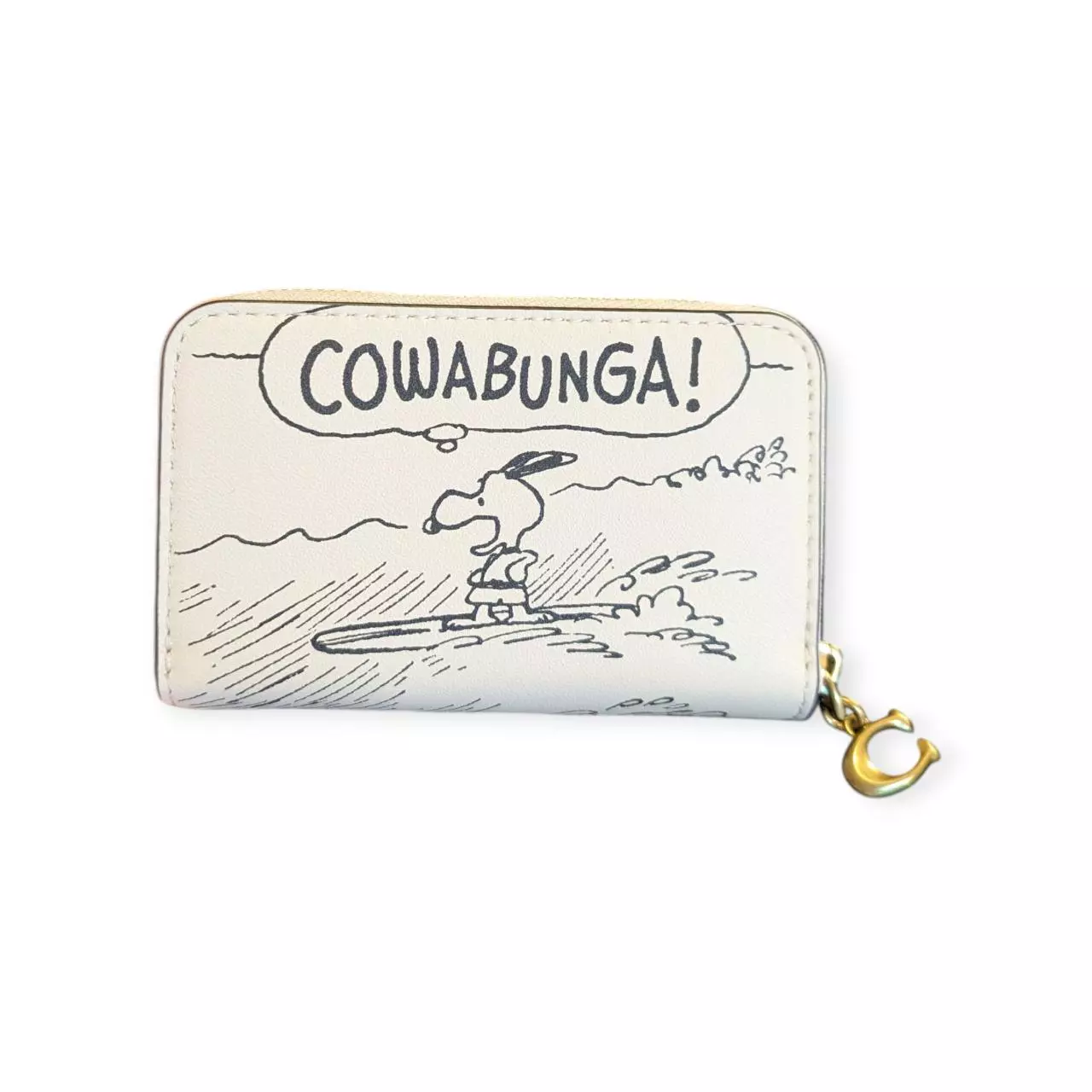 plant/Coach X Peanuts Snoopy Surfing Card Wallet-1