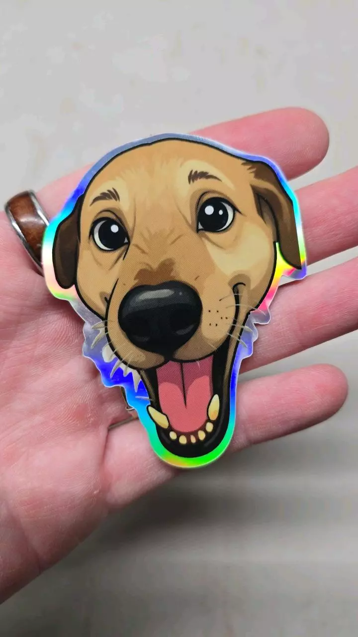 free_shipping/3" Holographic Codie Sticker-0