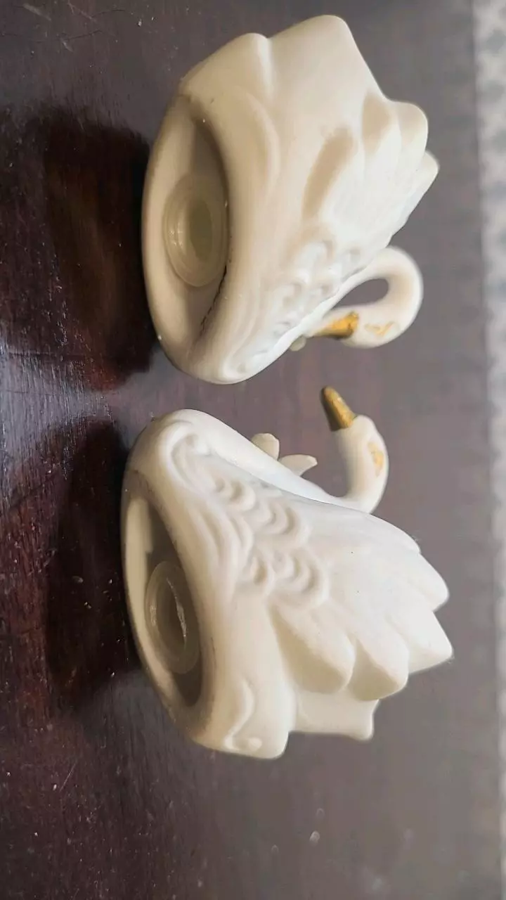 plant/Vintage SWAN Salt & Pepper Shaker Set - Made In Japan-3