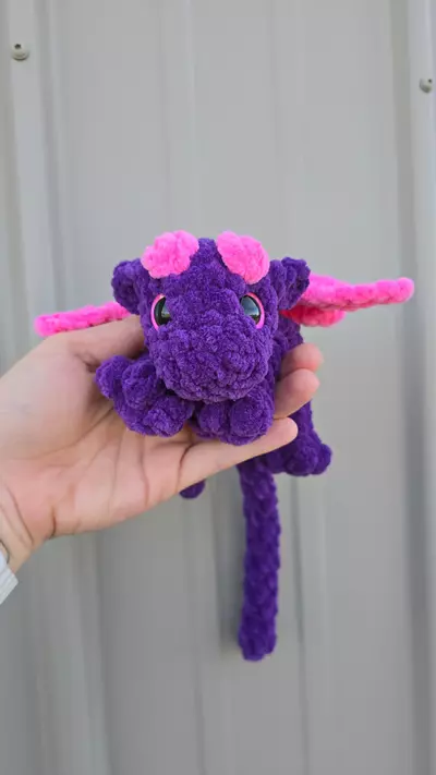 plant/Dragon Snuggler - Pink/purple-2-thumbnail