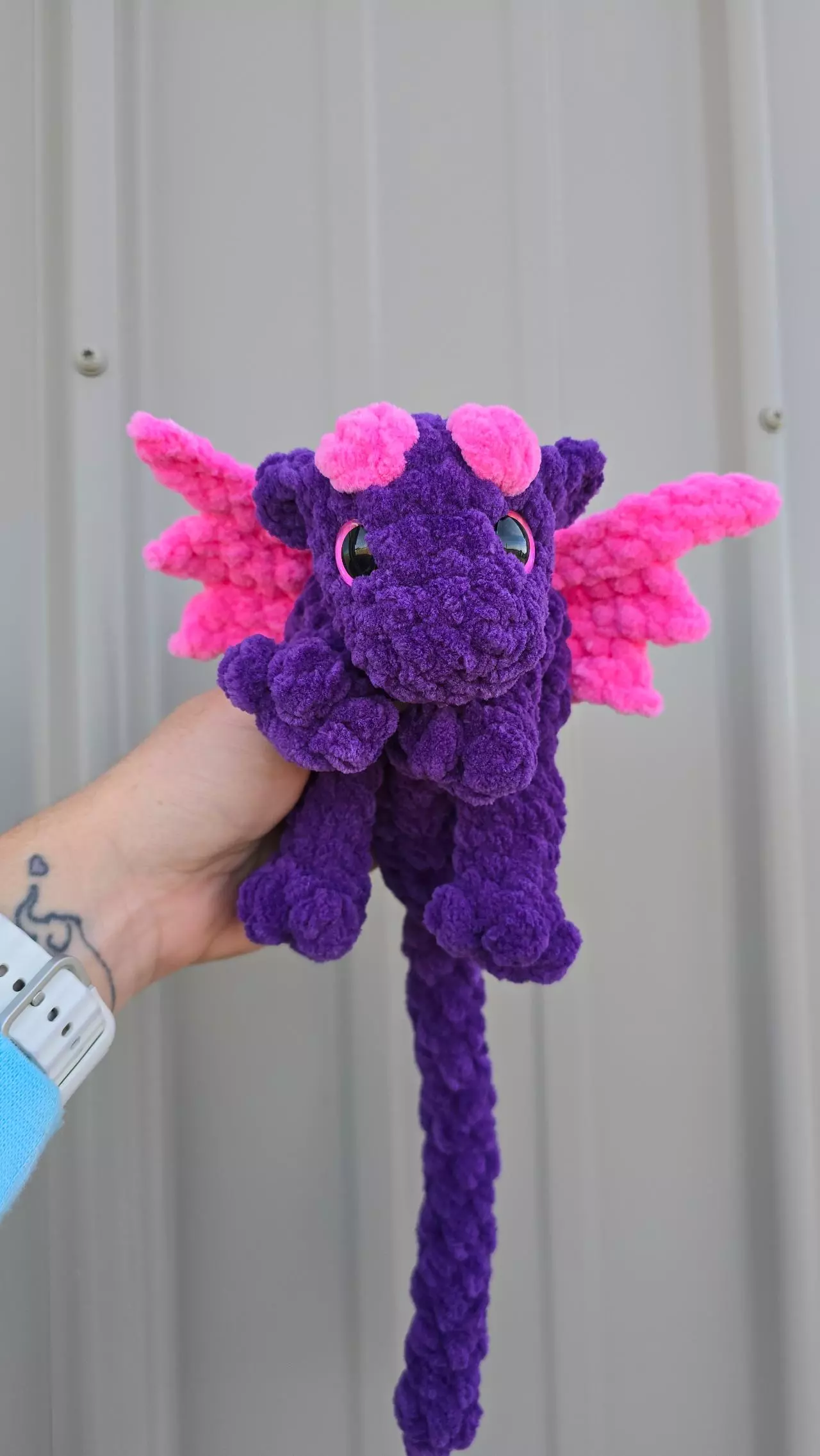 plant/Dragon Snuggler - Pink/purple-1
