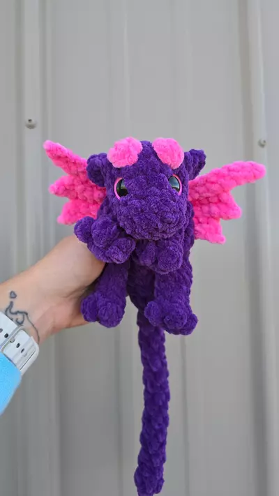 plant/Dragon Snuggler - Pink/purple-1-thumbnail