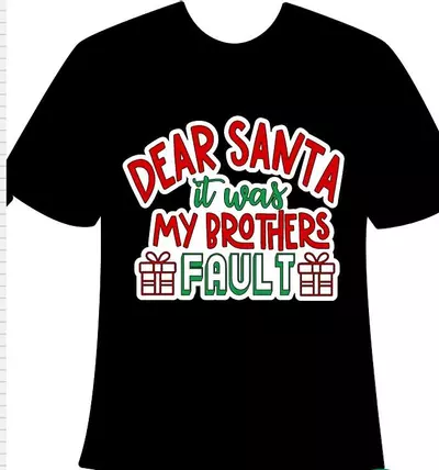 plant/"Dear Santa it was my brothers/sisters fault," sibling shirt design set-0-thumbnail