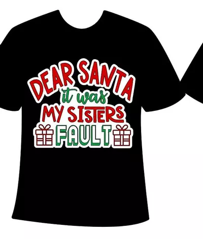 plant/"Dear Santa it was my brothers/sisters fault," sibling shirt design set-2-thumbnail