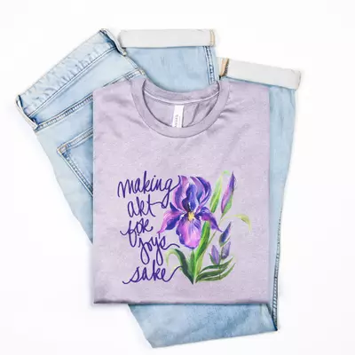 plant/"Making Art For Joy's Sake" T-Shirt (*more colors available) - 30% Off!-0-thumbnail