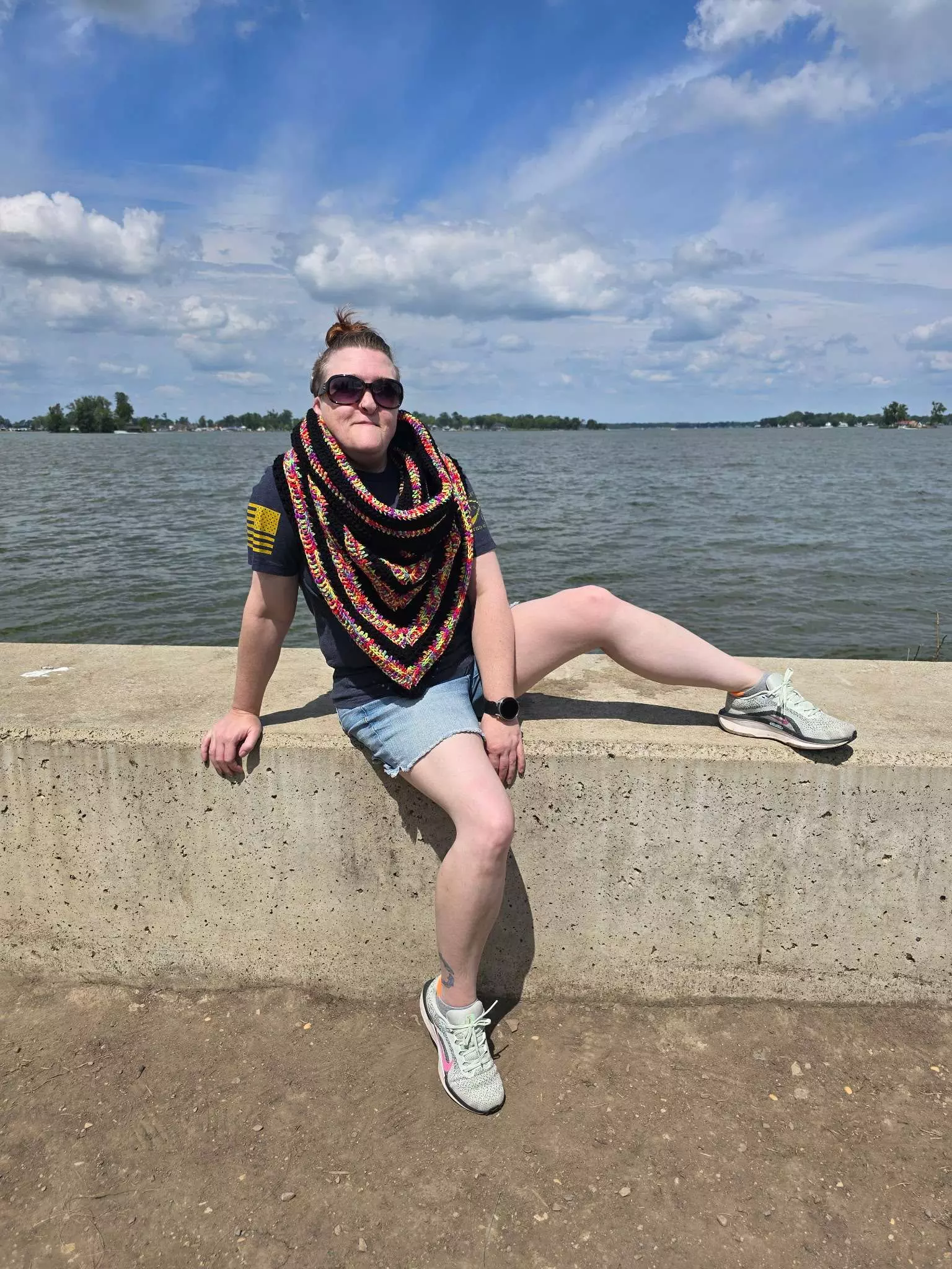 plant/🌙✨ Black and Retro Wild Oleander Hooded Scarf ✨🌙-0