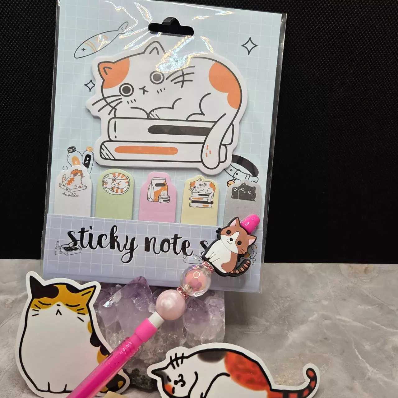 plant/Kitty Cat Beads Mechanical Pencil and Stationary Set-2