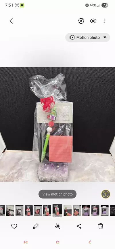 plant/Teacher Gnome Beaded Mechanical Pencil and Planner Set-0-thumbnail