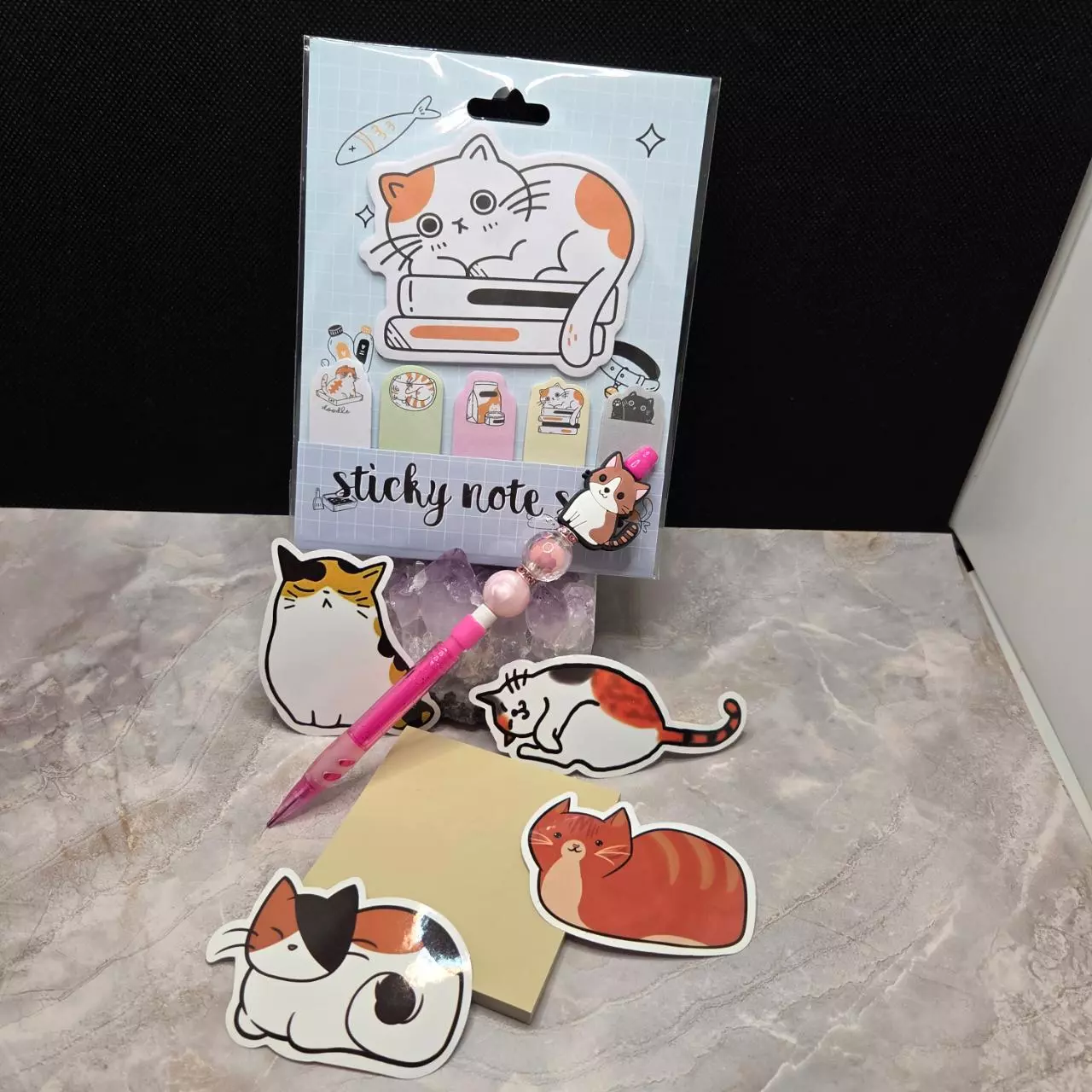 plant/Kitty Cat Beads Mechanical Pencil and Stationary Set-1