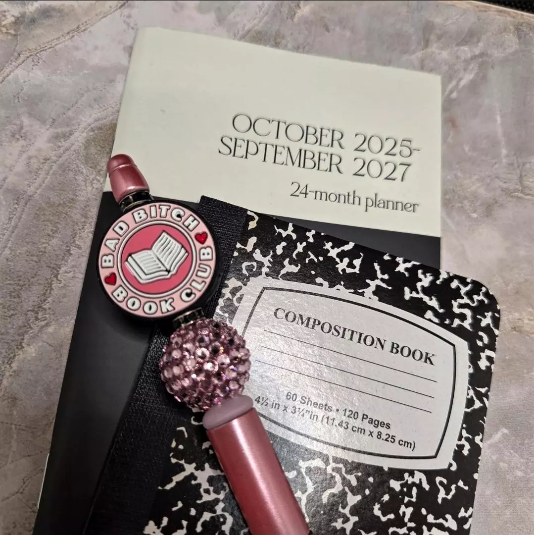 plant/Bad Bitch Book Club Beaded Pen & Planner Set-2