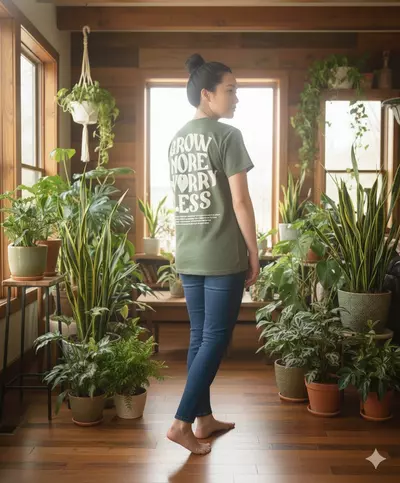 plant/(Hemp) Grow More Worry Less T-shirt-0-thumbnail