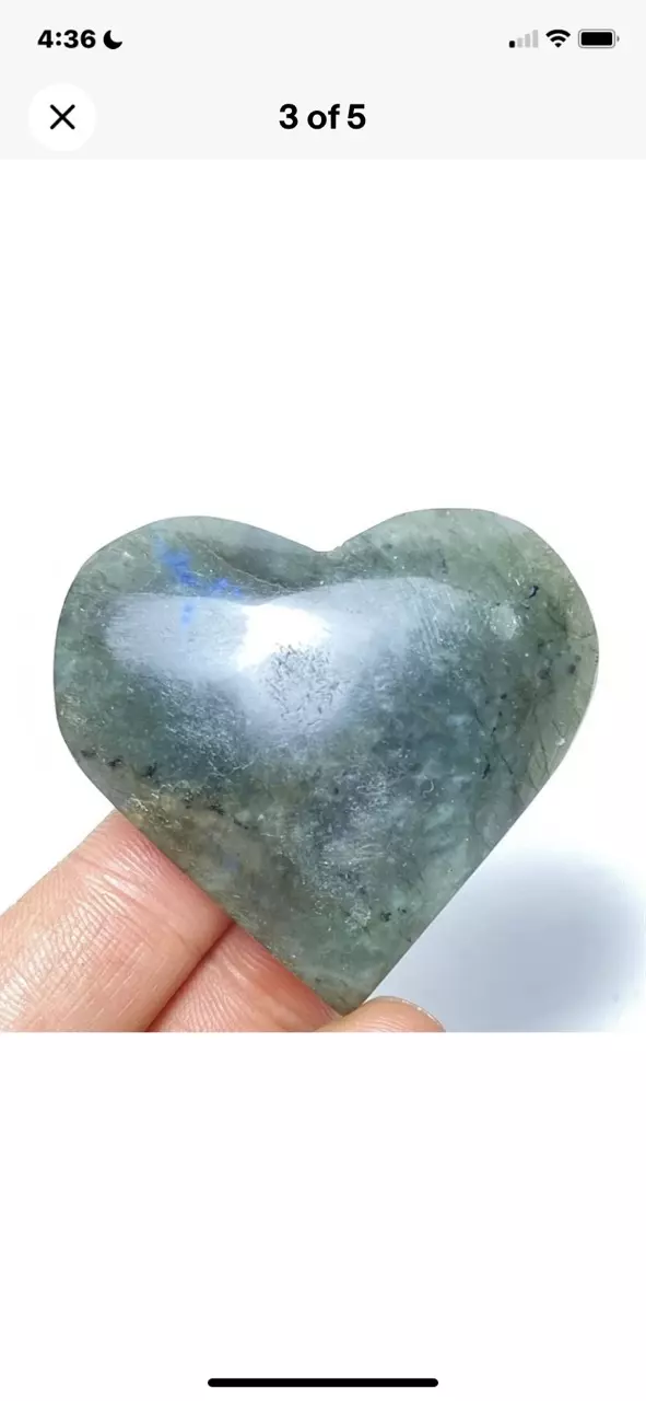 plant/Labradorite Heart 56g-0