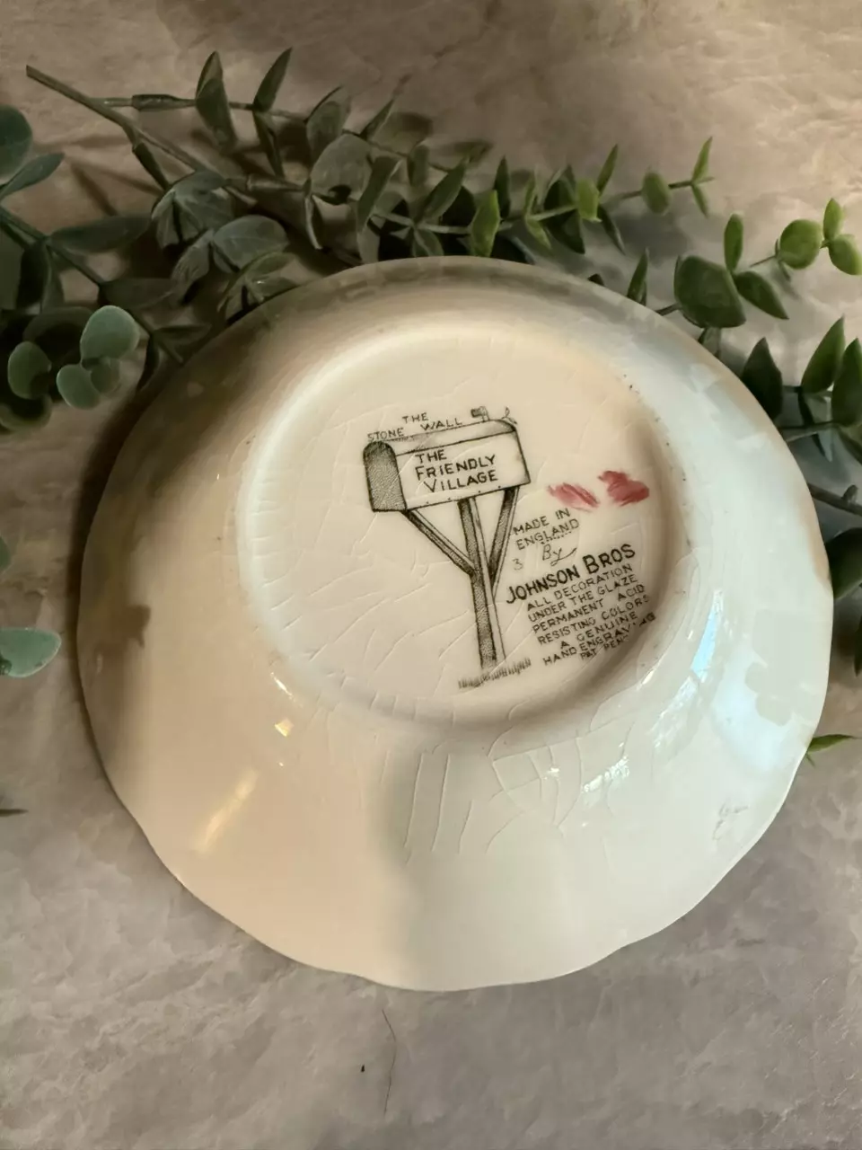 plant/Johnson Brothers “The Friendly Village” berry bowl-1