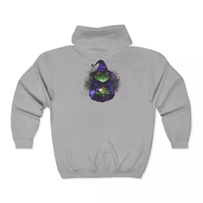 plant/Get froggy with it Arcane Amphibians zip up hoodie-5-thumbnail