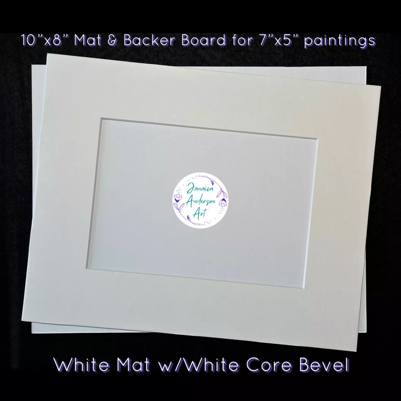 free_shipping/10x8” MAT & BACKER BOARD for 7x5” Orig Paintings-0