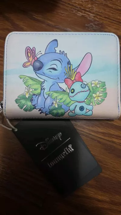 plant/Dinsey Loungefly Stitch and Scrump Zip Wallet-0-thumbnail