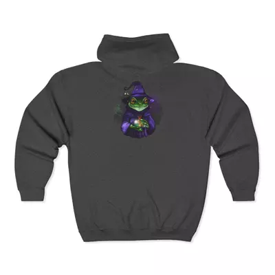 plant/Get froggy with it Arcane Amphibians zip up hoodie-4-thumbnail