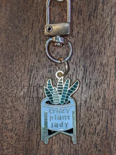 free_shipping/Add on crazy plant lady key chain charm-0-thumbnail