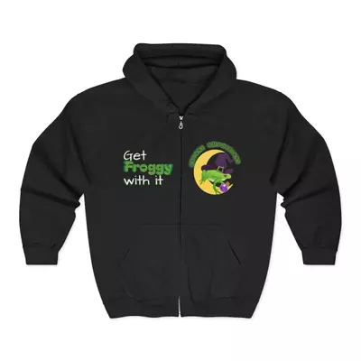 plant/Get froggy with it Arcane Amphibians zip up hoodie-2-thumbnail