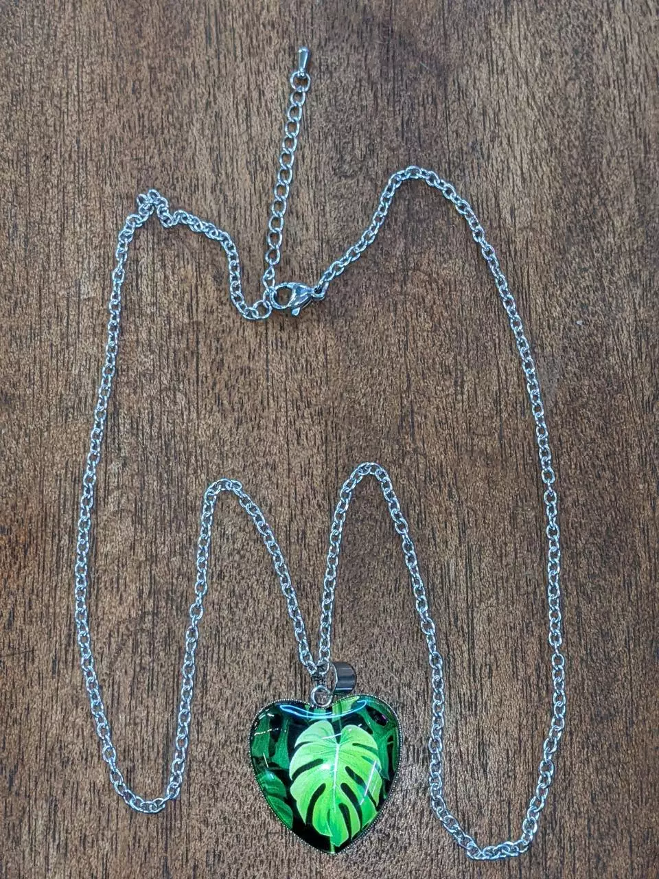 free_shipping/Monstera heart necklace-0