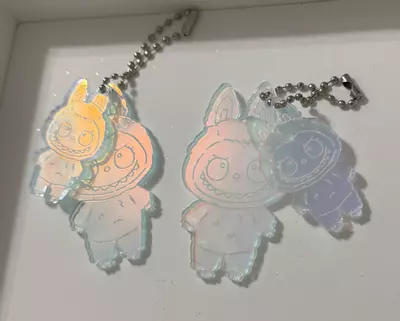 plant/Double Labubu Love Keychain-0-thumbnail