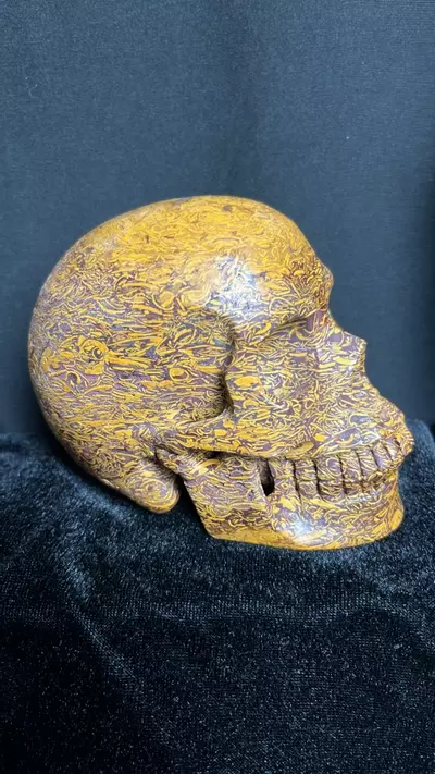 plant/4.5in Calligraphy Jasper Skull-3-thumbnail