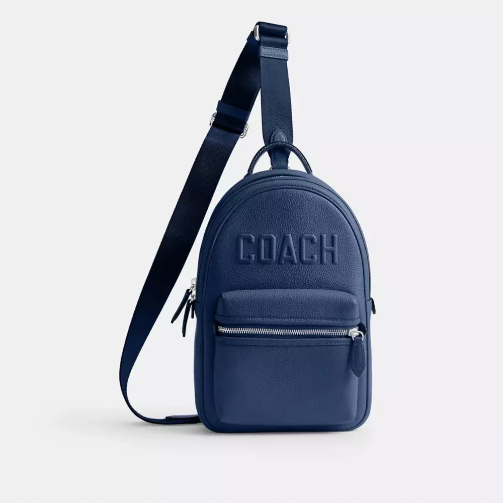 plant/Coach Charger Pack Sling Bag Deep Blue- NWT MSRP $395-0