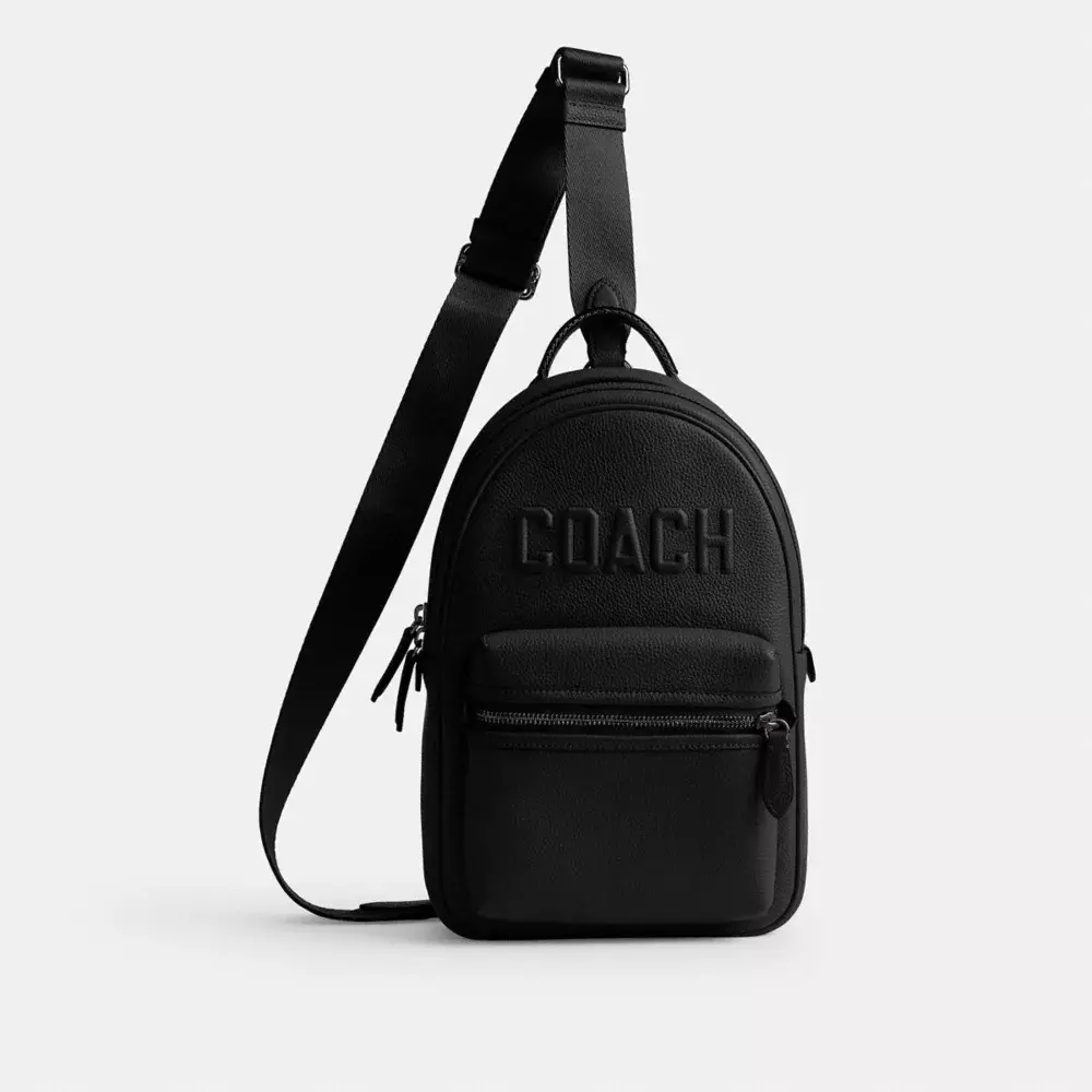 plant/Coach Charter Pack Sling Bag Black- NWT $395-0