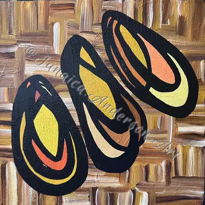 plant/1002 “Lady Slippers” - Original Painting (orig. $75)-2-thumbnail