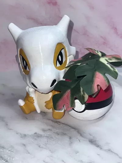 plant/Cubone Pokemon Flower Succulent Pot Planter 3D Printed Hand Painted WYSIWYG-0-thumbnail